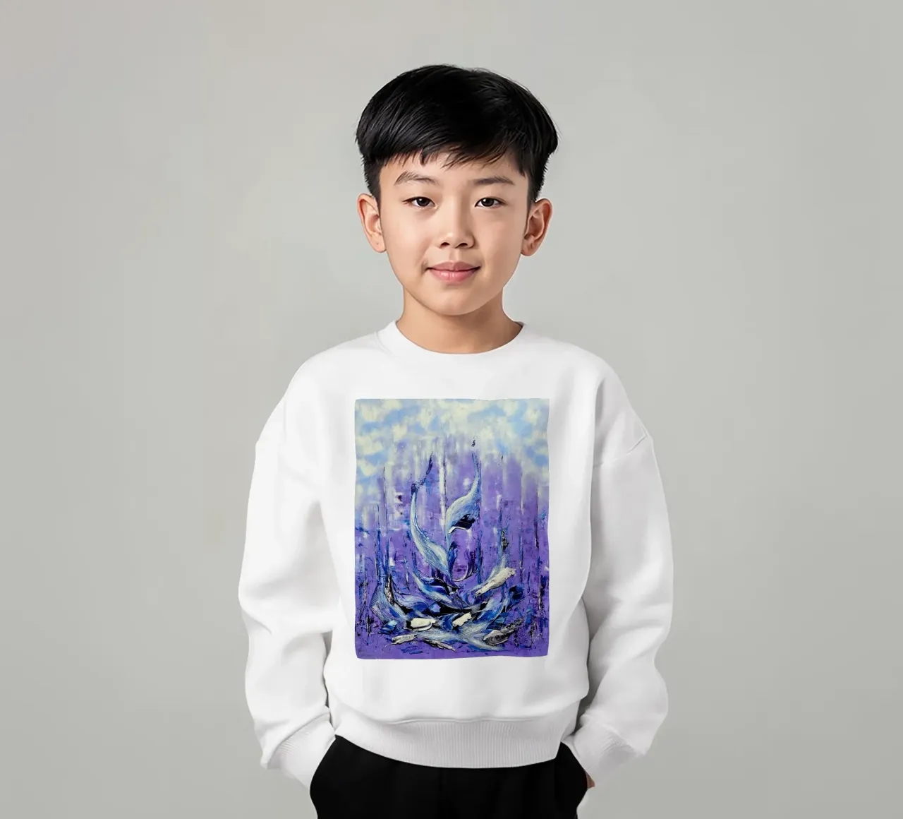 VIVERE IN UNA GRANDE CITTÀ. felpa bambino da Little treasures for your home