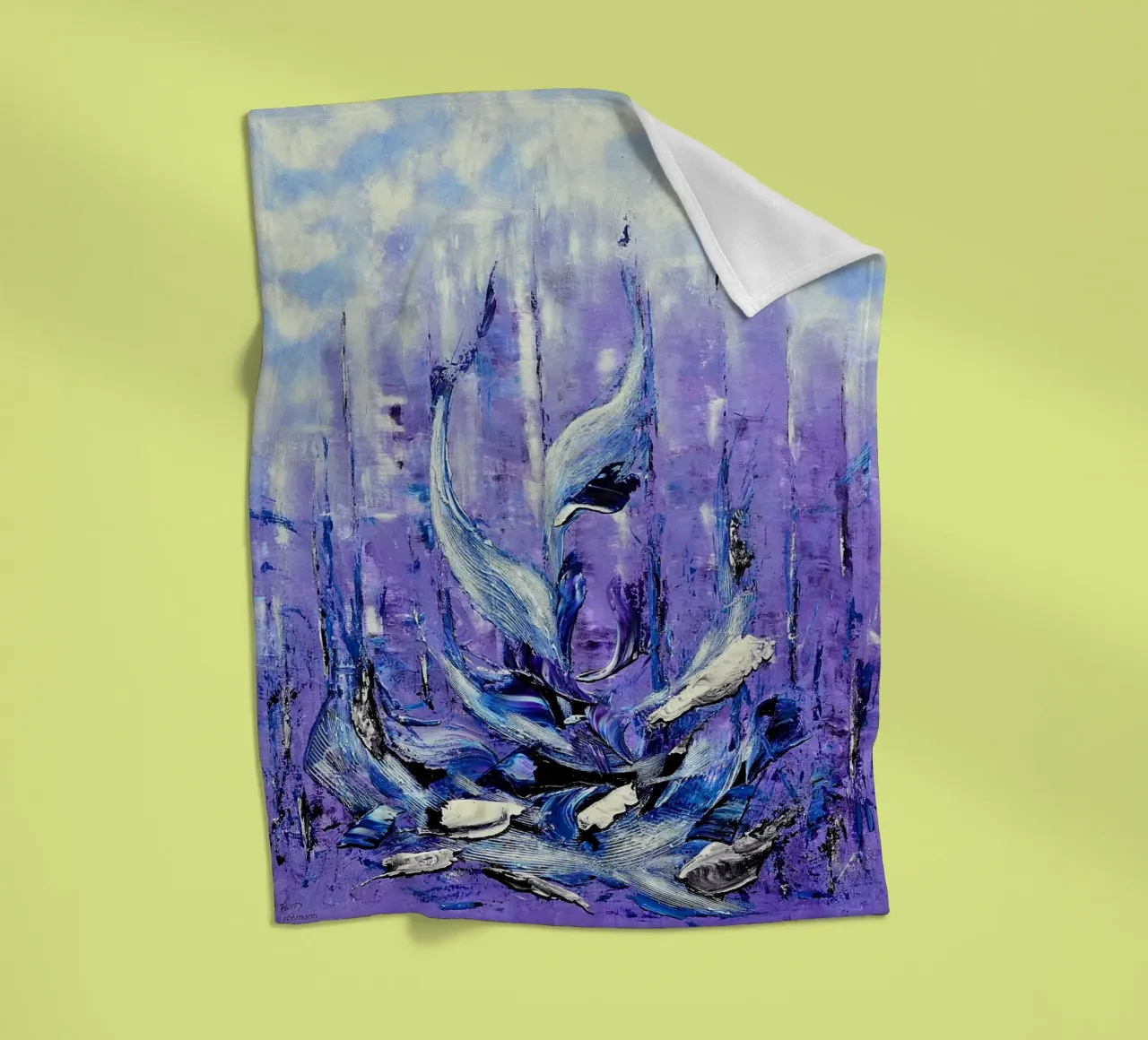 VIVERE IN UNA GRANDE CITTÀ. coperta in pile da Little treasures for your home