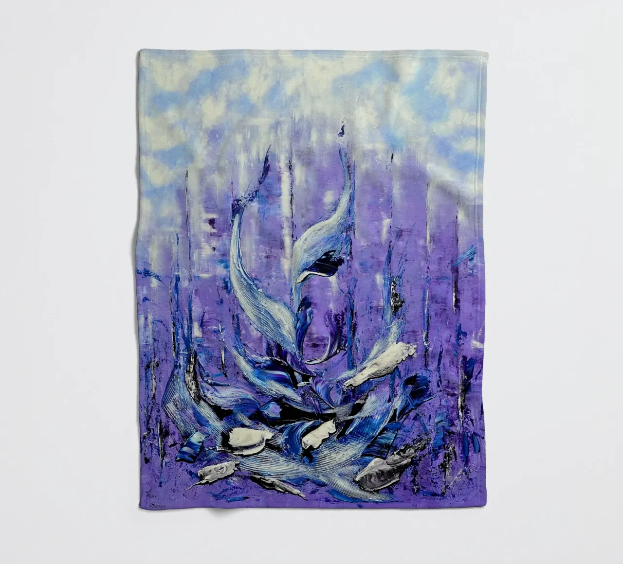 VIVERE IN UNA GRANDE CITTÀ. coperta in pile da Little treasures for your home