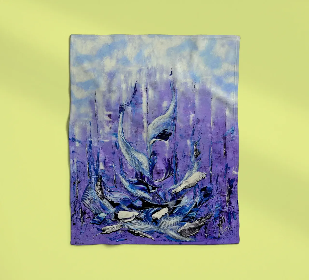 VIVERE IN UNA GRANDE CITTÀ. coperta in pile da Little treasures for your home