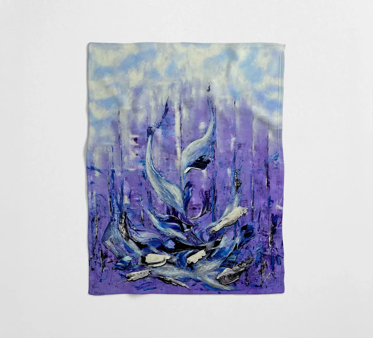 VIVERE IN UNA GRANDE CITTÀ. coperta in pile da Little treasures for your home