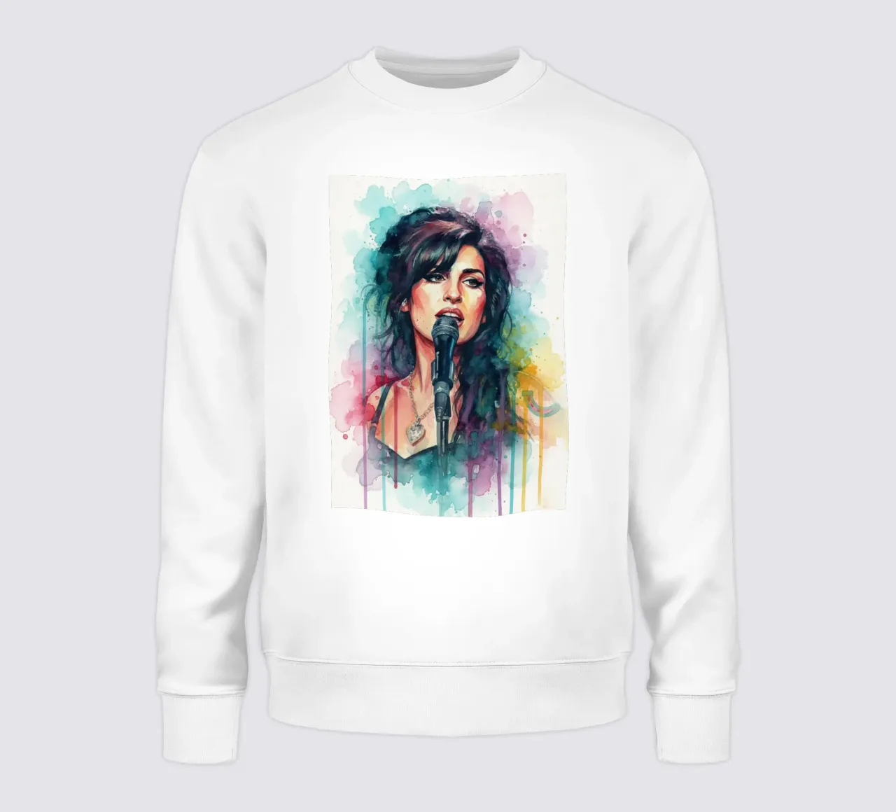 Amy Winehouse in acquerello #3 felpa da Kalis