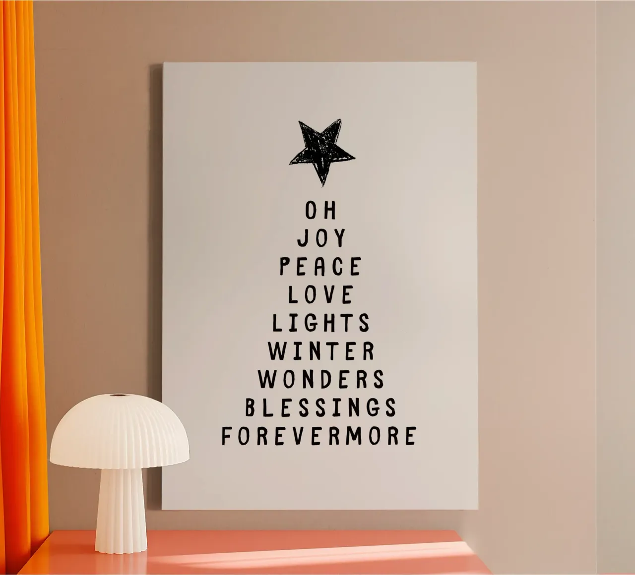 Christmas Word Tree canvas by PurePeachChristmas