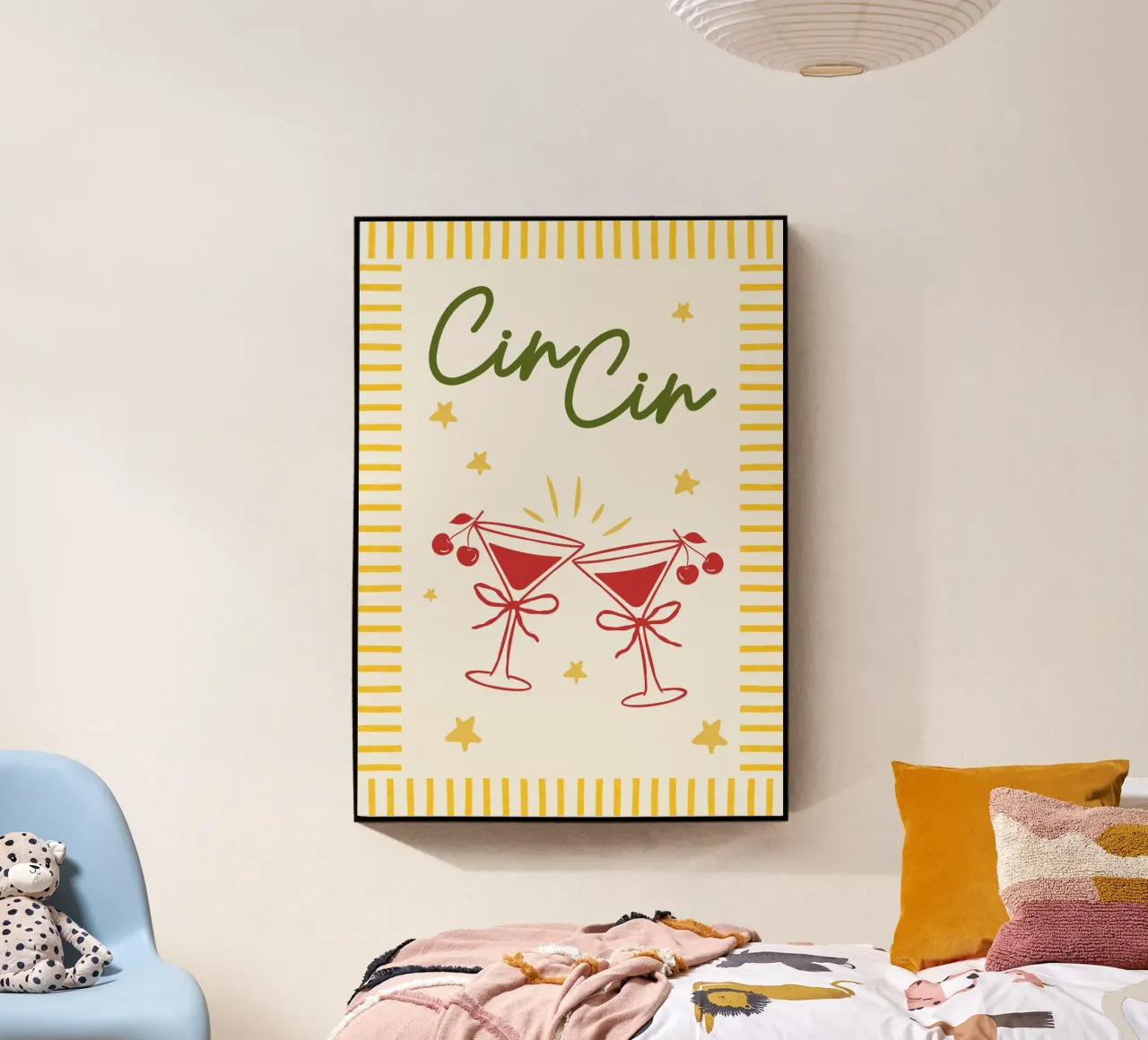 Cin Cin acrylic glass by PurePeachChristmas