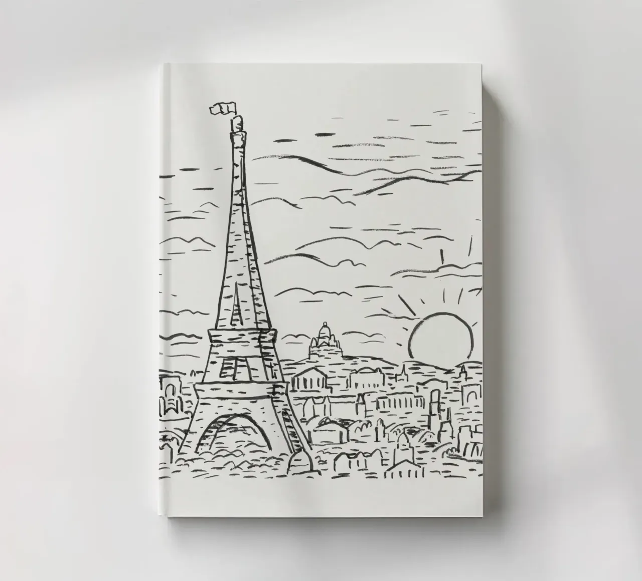 View of the Eiffel Tower in Paris diario da artshop