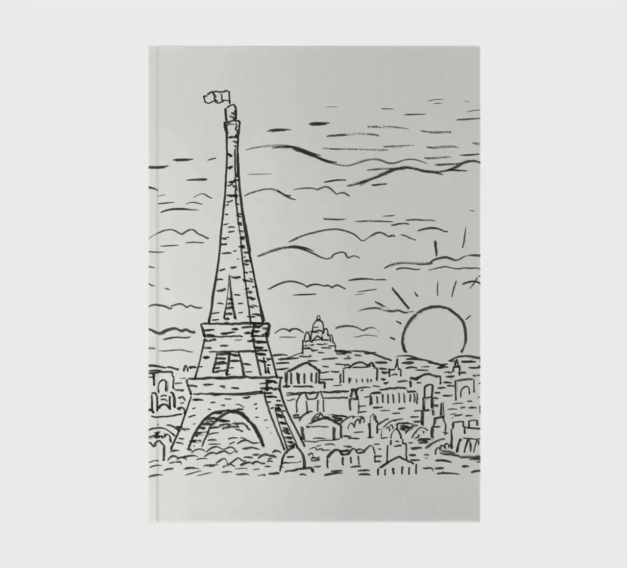 View of the Eiffel Tower in Paris diario da artshop