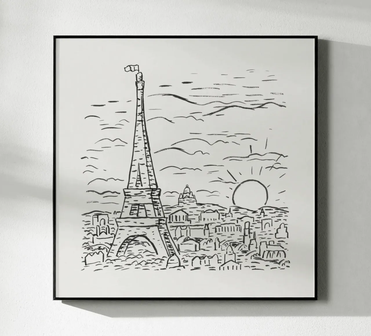 View of the Eiffel Tower in Paris plexiglass da artshop