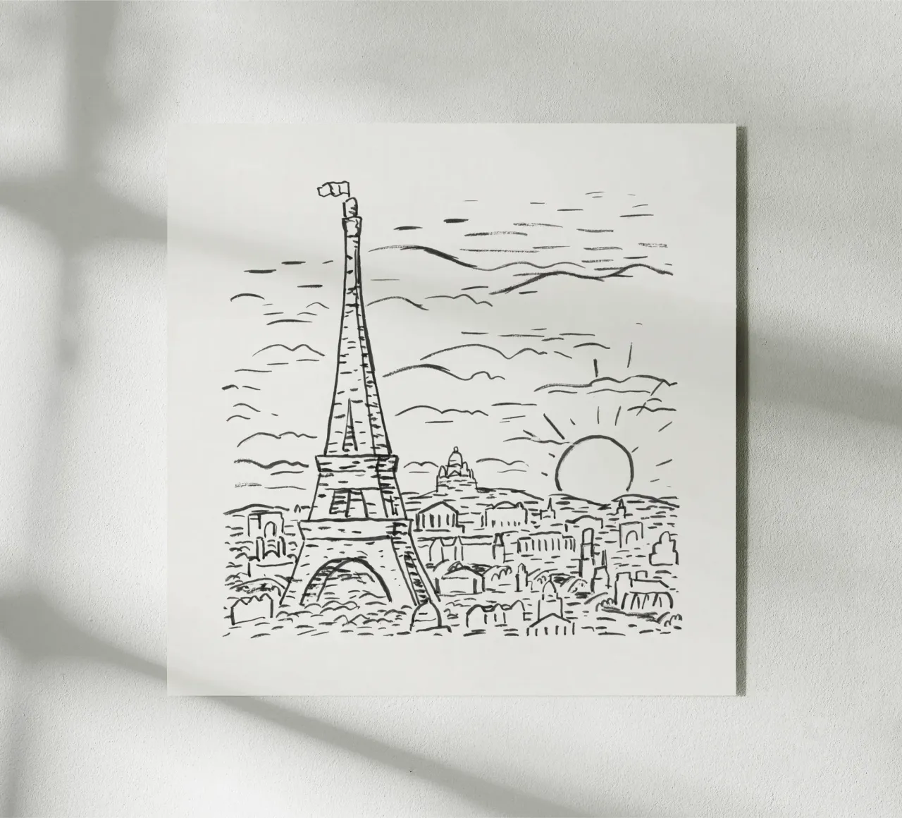 View of the Eiffel Tower in Paris plexiglass da artshop