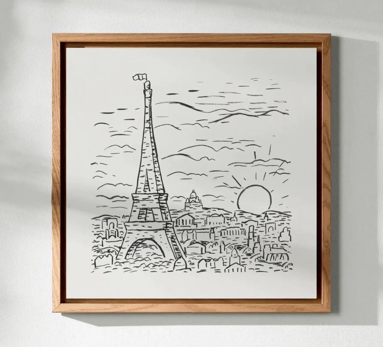 View of the Eiffel Tower in Paris pannello forex da artshop