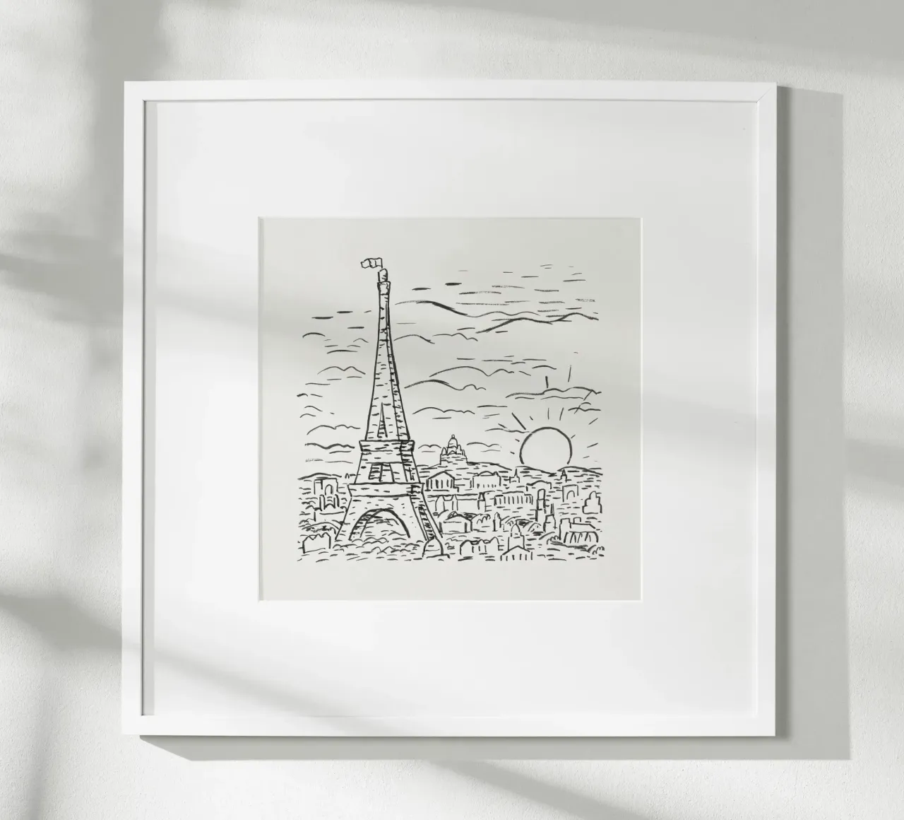 View of the Eiffel Tower in Paris poster da artshop