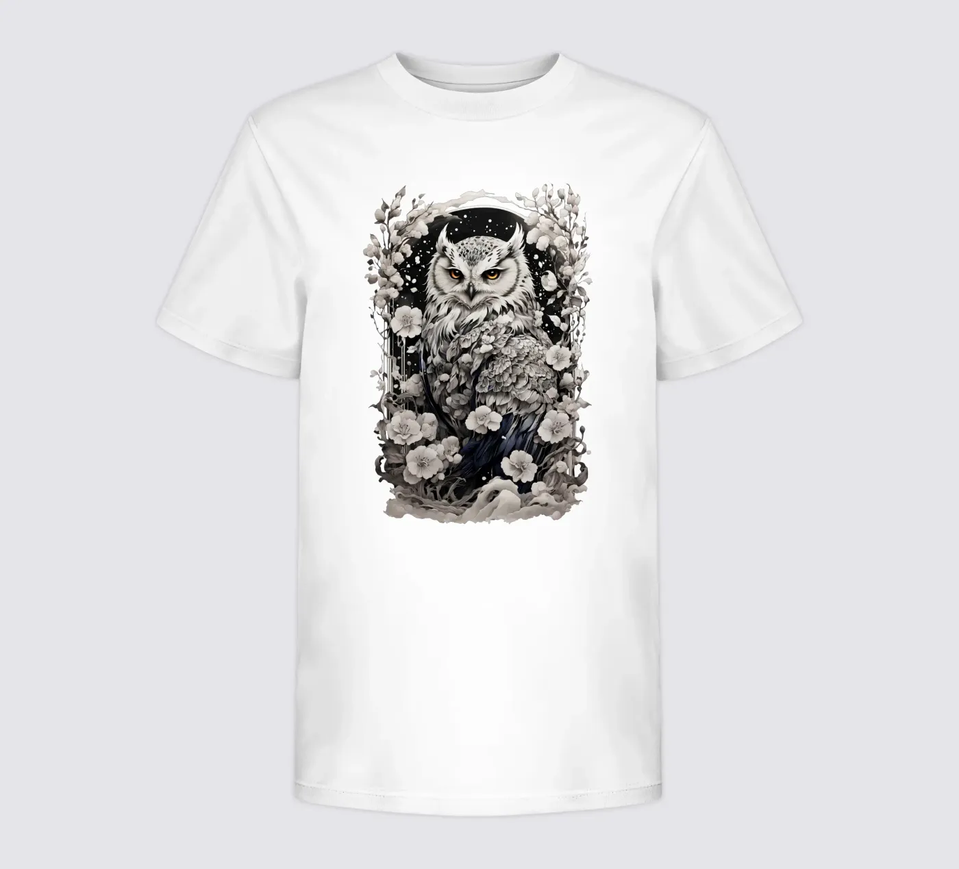 Snow Owl Kinder T-Shirt von Eva Nev