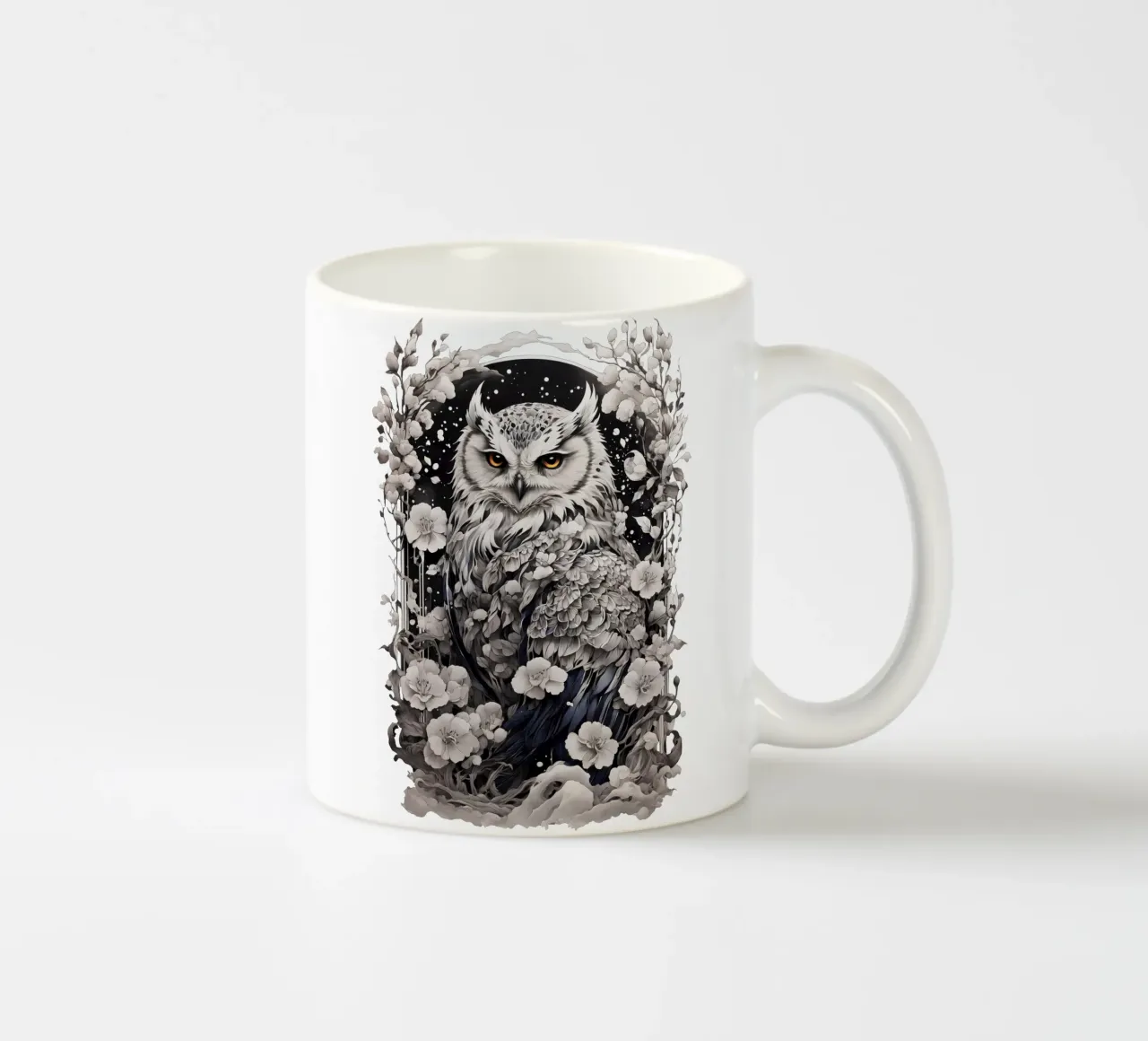 Gufo delle nevi tazza in ceramica da Eva Nev