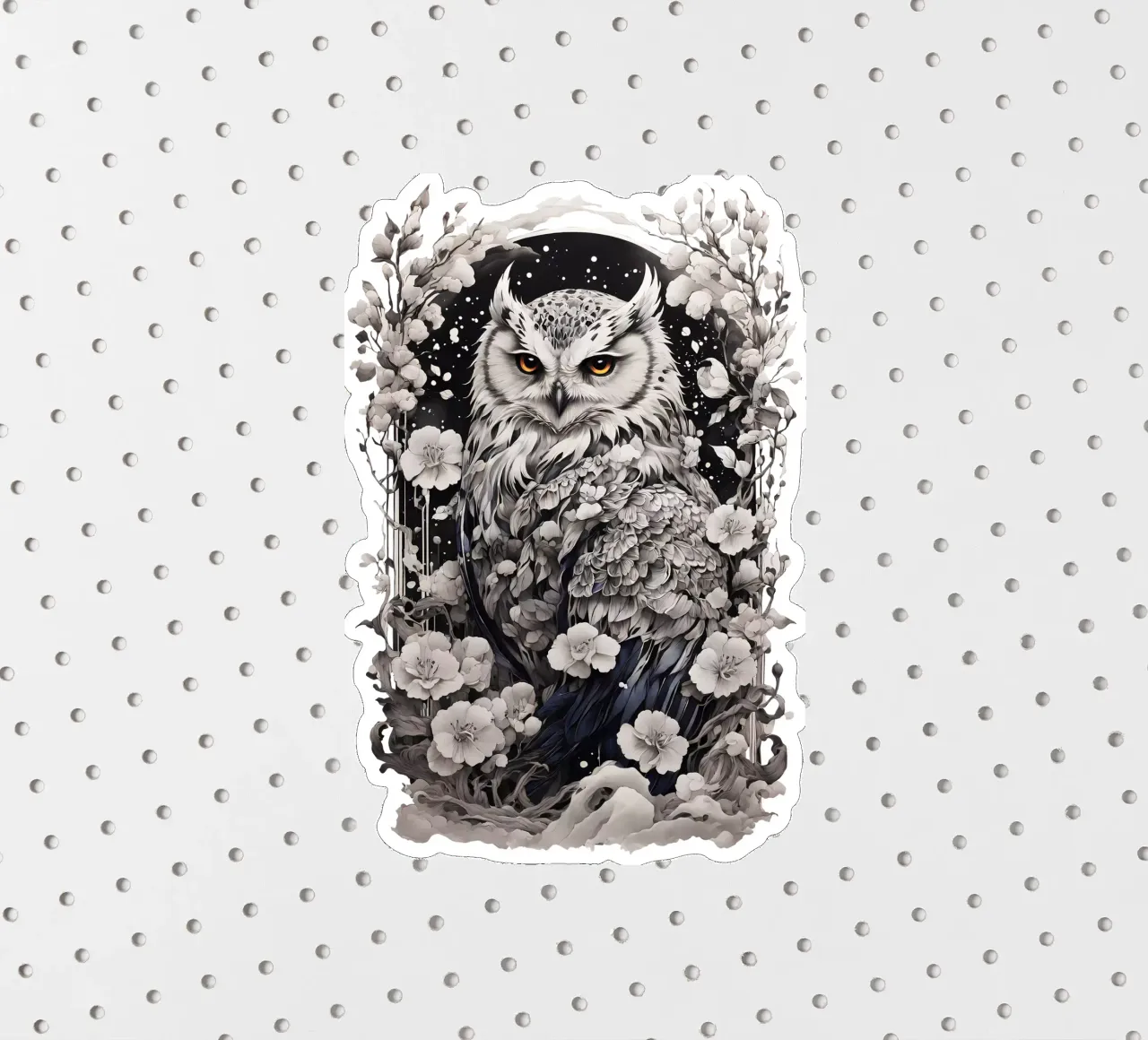 Schnee-Eule Sticker von Eva Nev