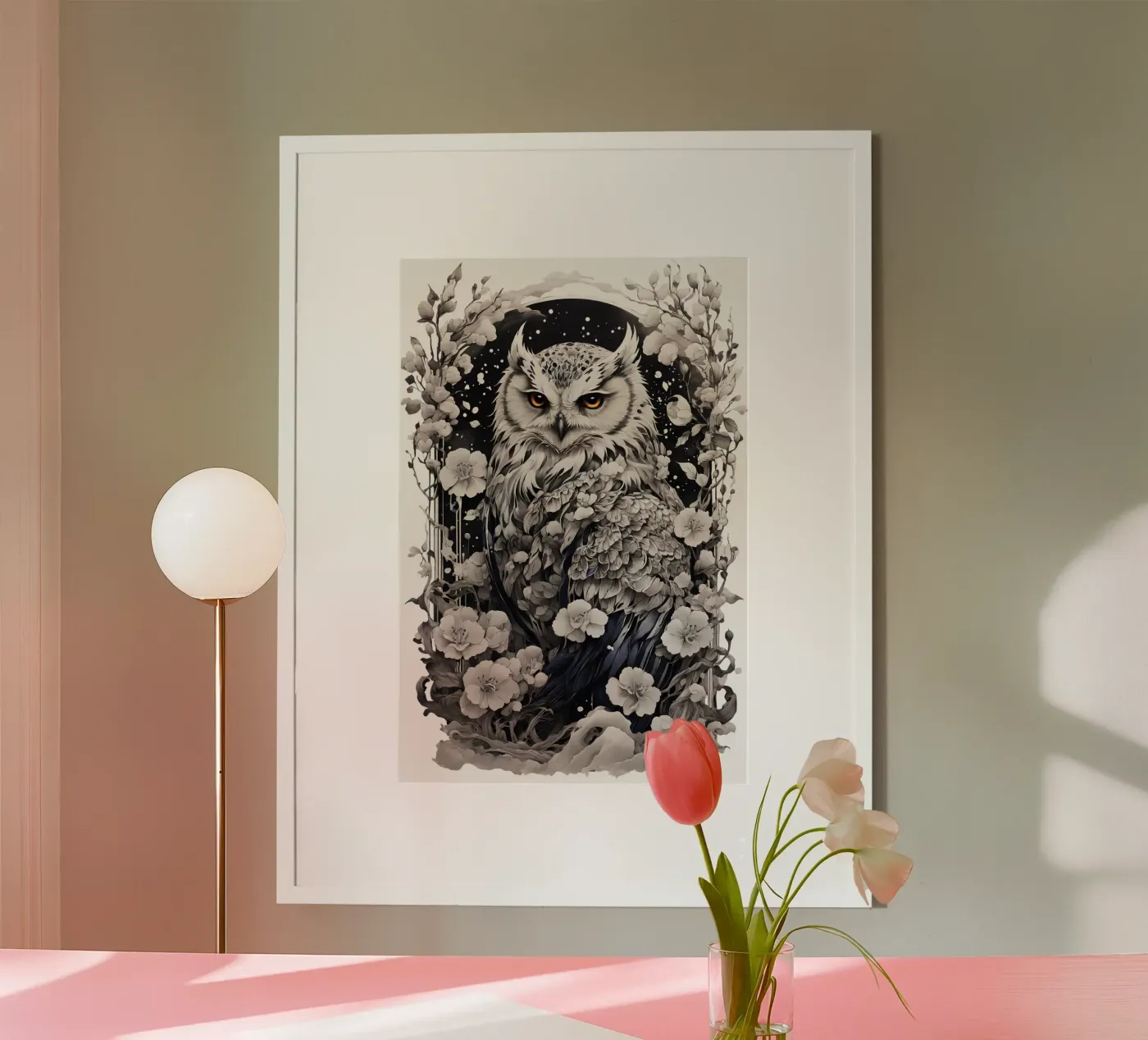 Schnee-Eule Poster von Eva Nev