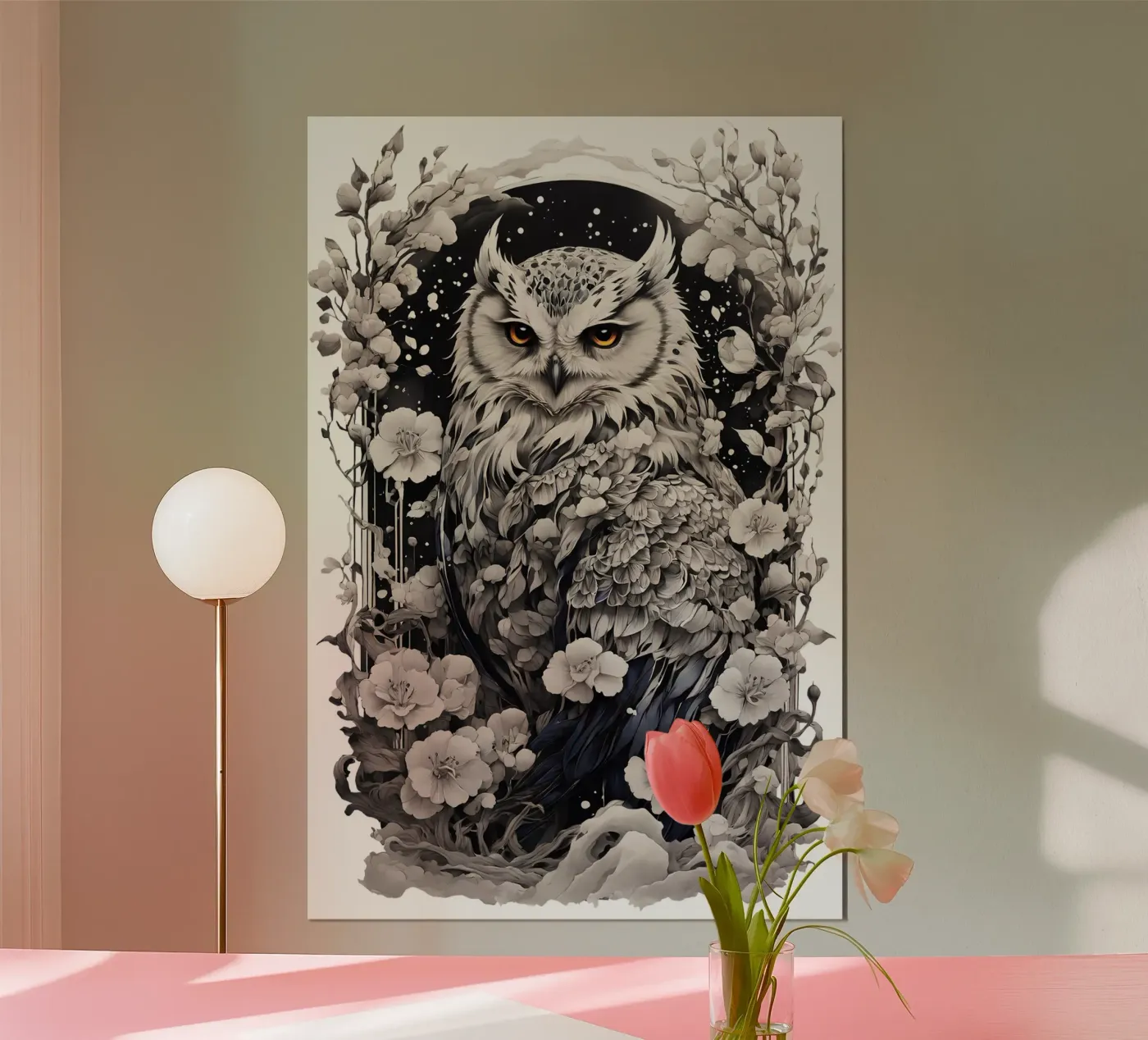 Schnee-Eule Poster von Eva Nev