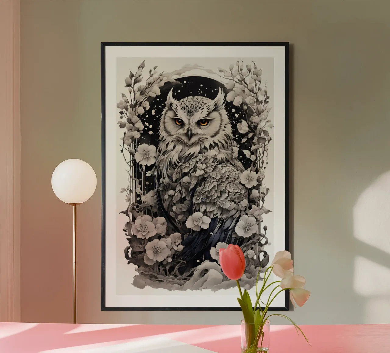 Schnee-Eule Poster von Eva Nev