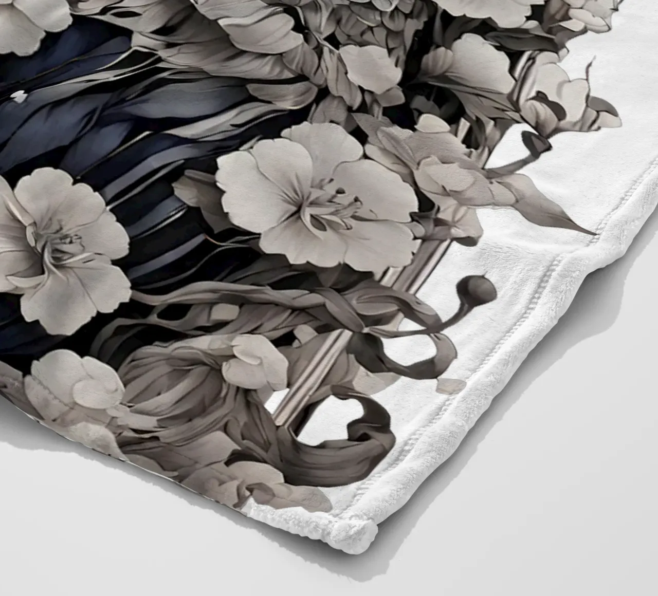 Schnee-Eule Fleecedecke von Eva Nev