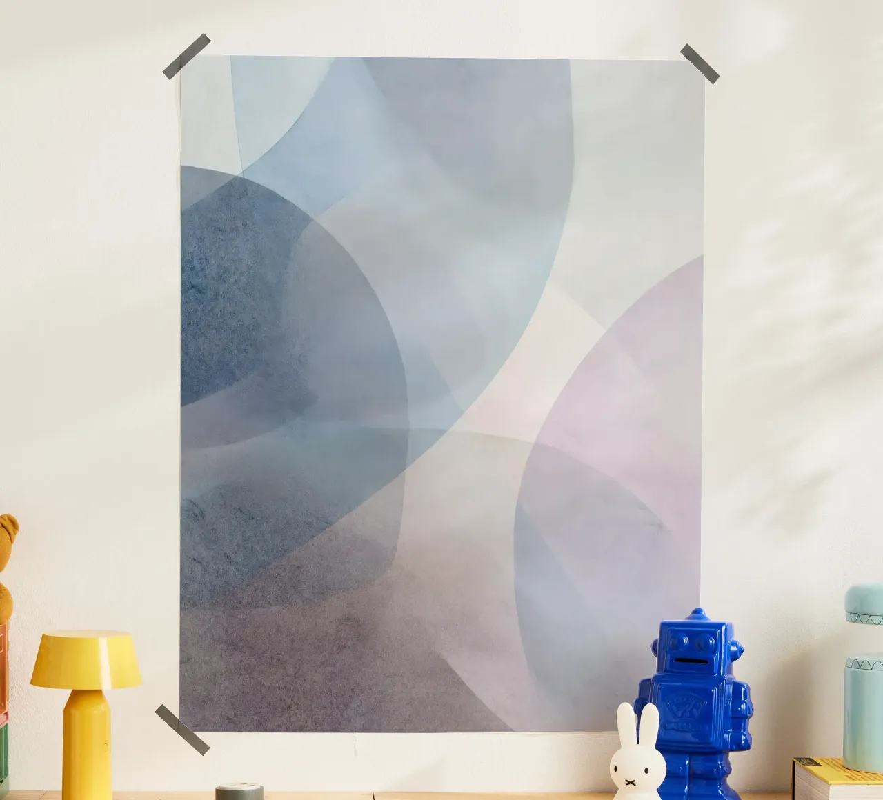 Misty Flow Soft Abstract Layers hahnemühle by Artbyvo
