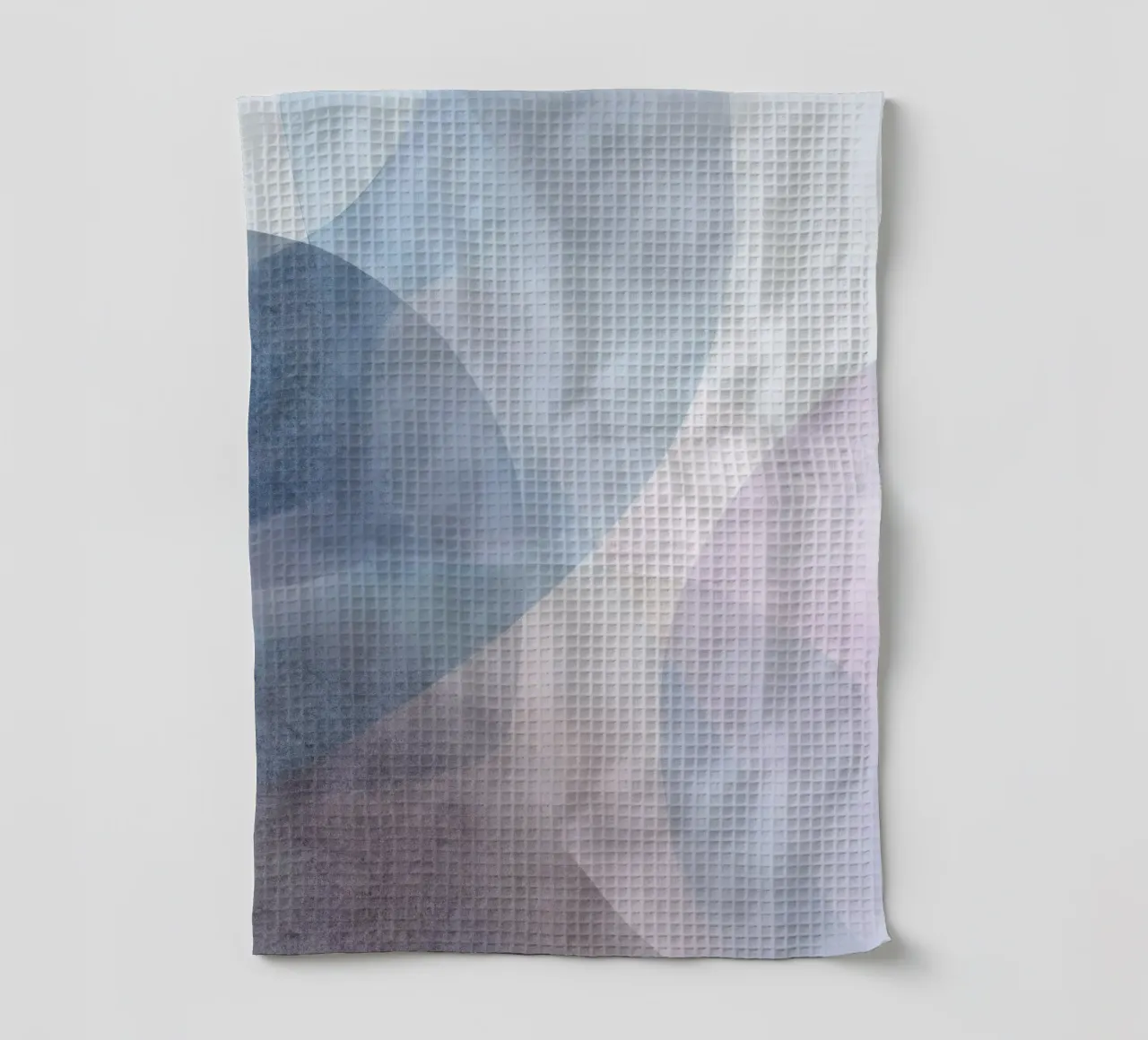 Misty Flow Soft Abstract Layers tea towel by Artbyvo