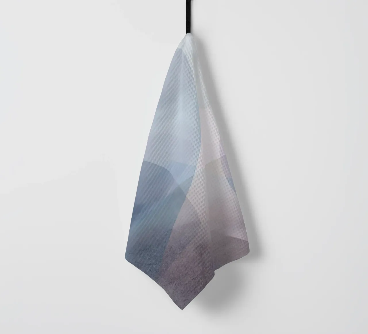 Misty Flow Soft Abstract Layers tea towel by Artbyvo