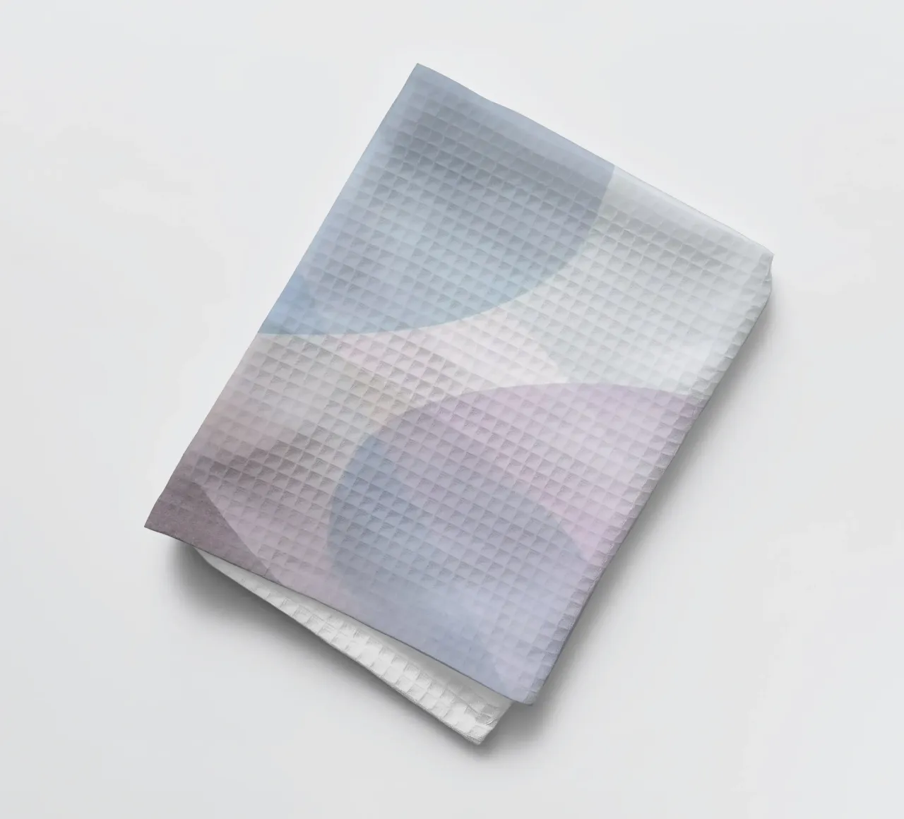 Misty Flow Soft Abstract Layers tea towel by Artbyvo