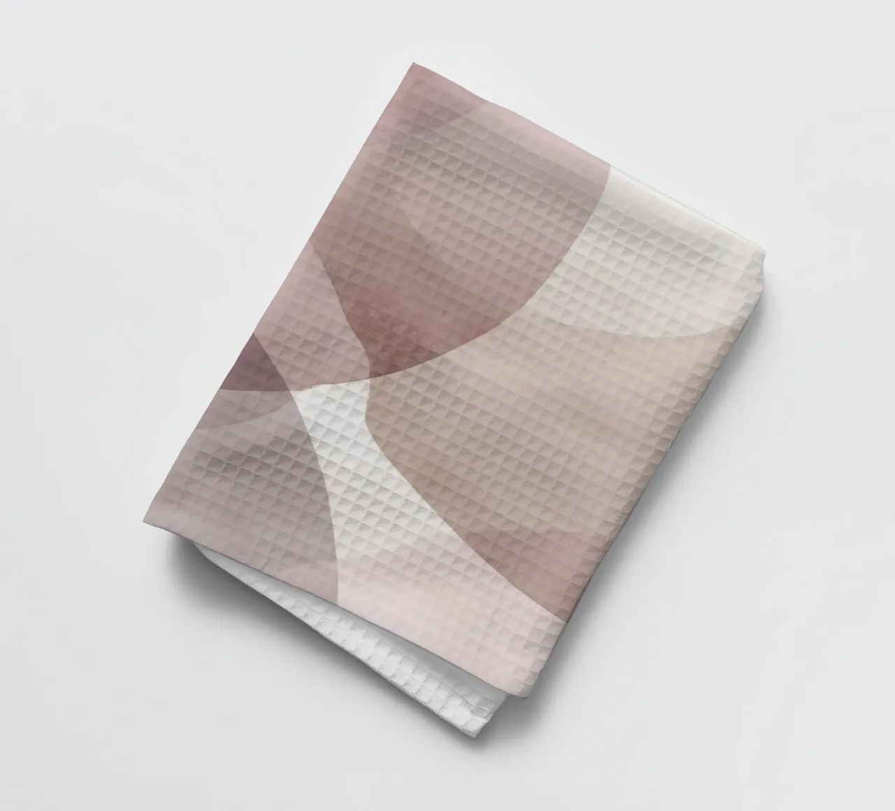 Strati acquerello astratto Soft Blush canovaccio da cucina da Artbyvo