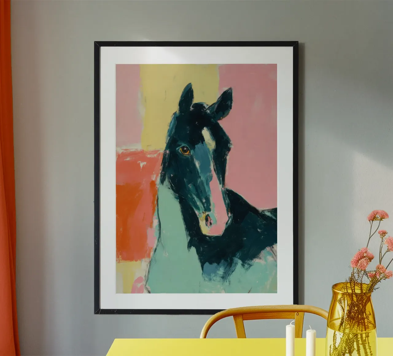 Cavallo nero poster da Bright Horizons