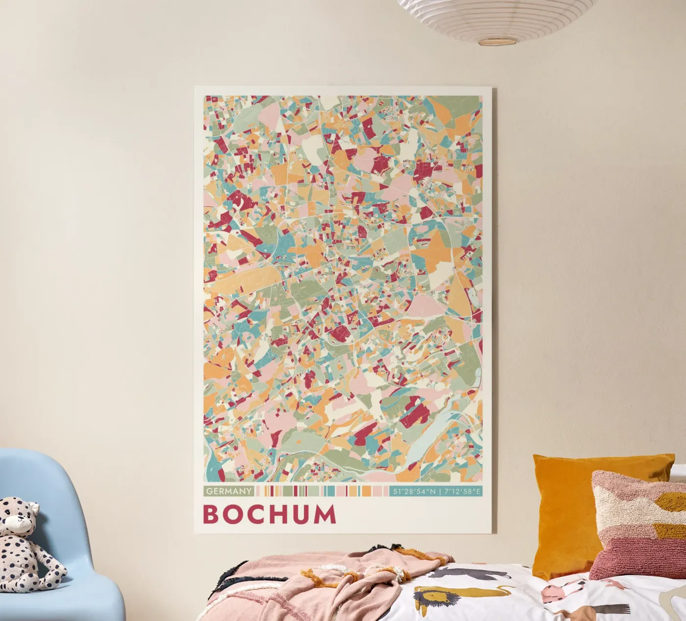 Città Bochum plexiglass da CityMapPoster