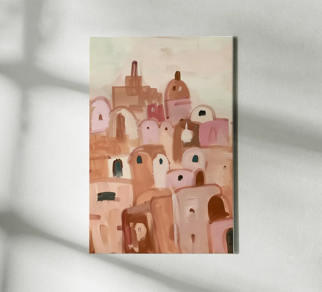 Blush Desert Dwellings II tela con Cornice a cassetta da BALIKA HOMES ART