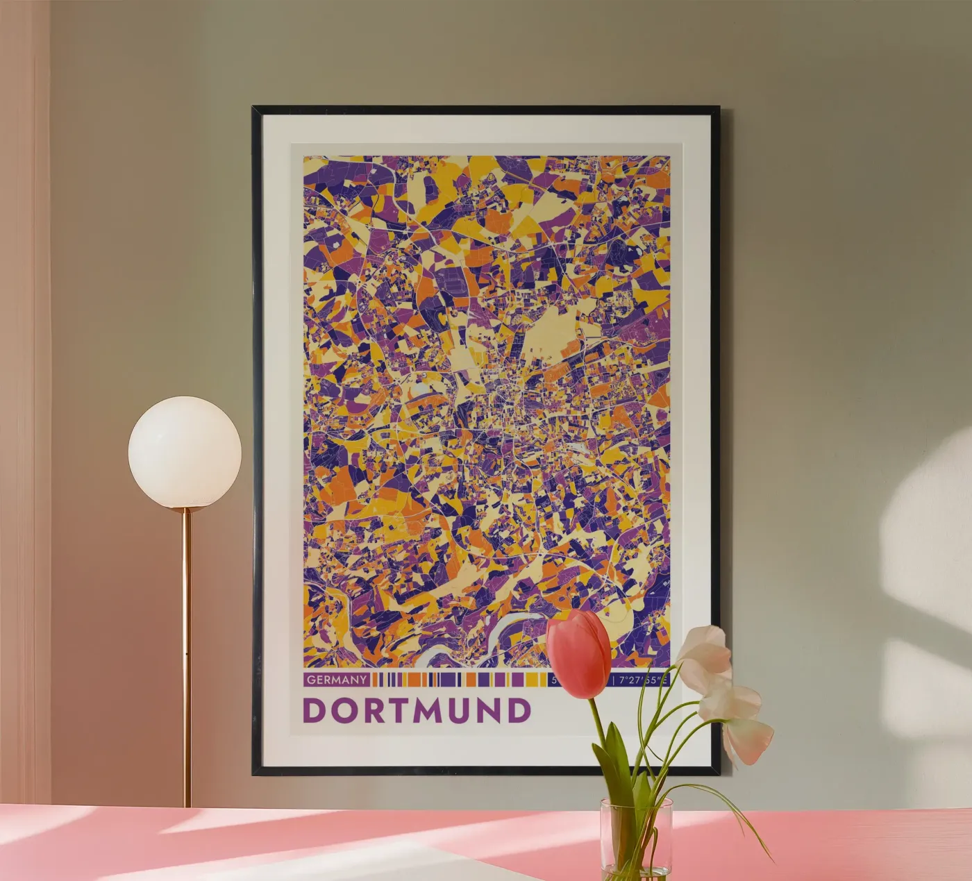 Poster Dortmund poster da CityMapPoster