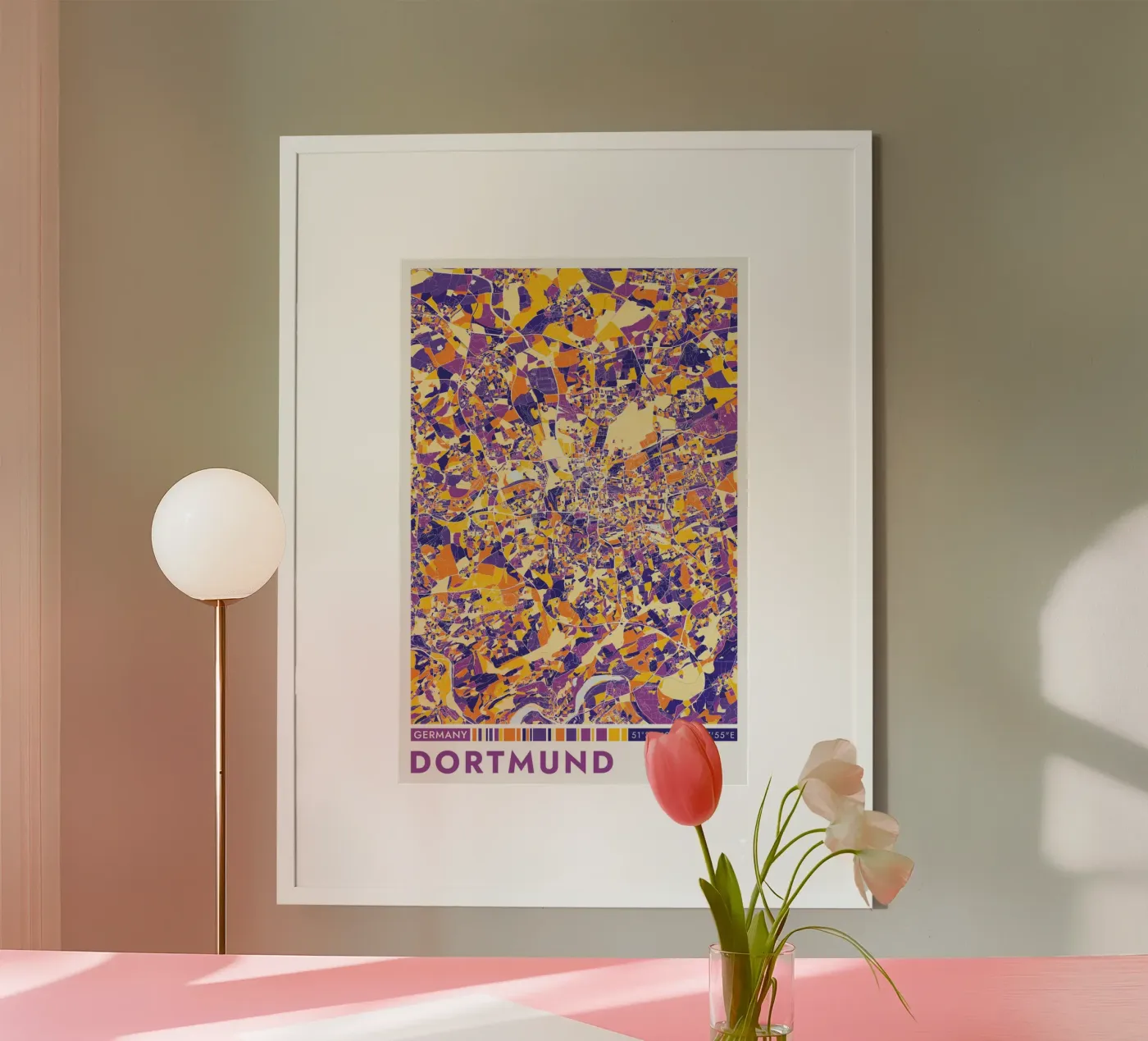 Poster Dortmund poster da CityMapPoster