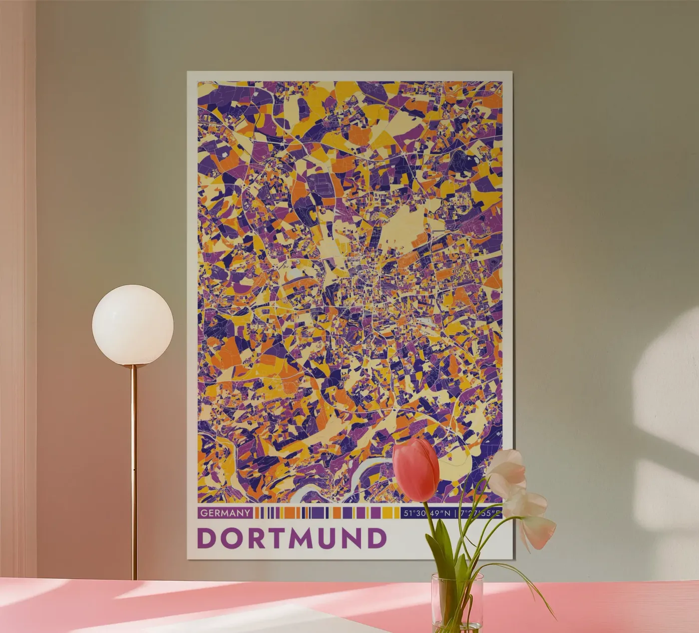 Poster Dortmund poster da CityMapPoster