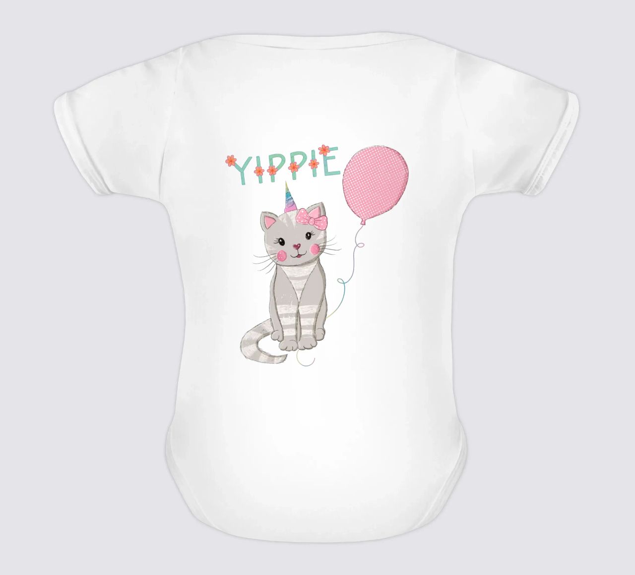 chat. Anniversaire de naissance. Pour les bébés. Pour les filles. Personnalisable. body bébé de CalliLetters