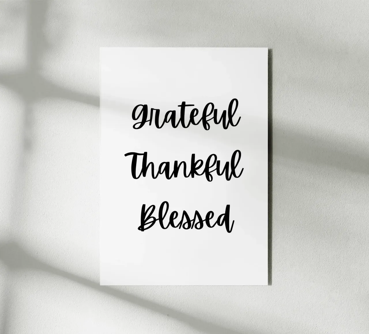 Grateful thankful blessed alluminio dibond da HolidaysCandyWalls