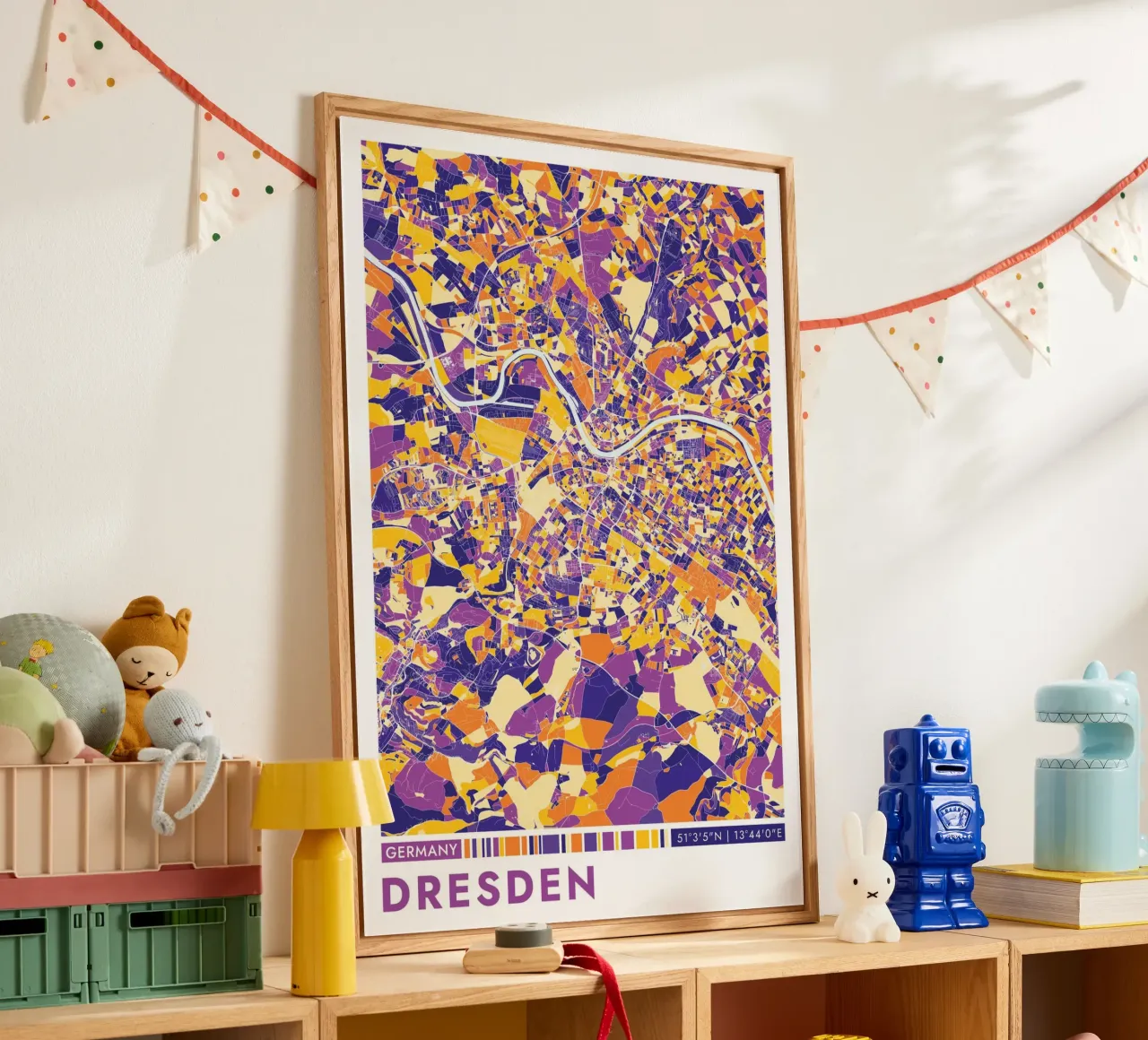 Dresden Poster acrylic glass by CityMapPoster