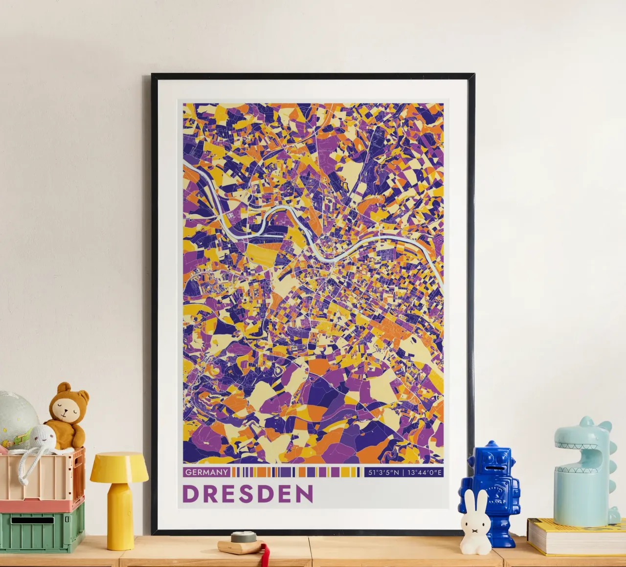 Poster di Dresda poster da CityMapPoster