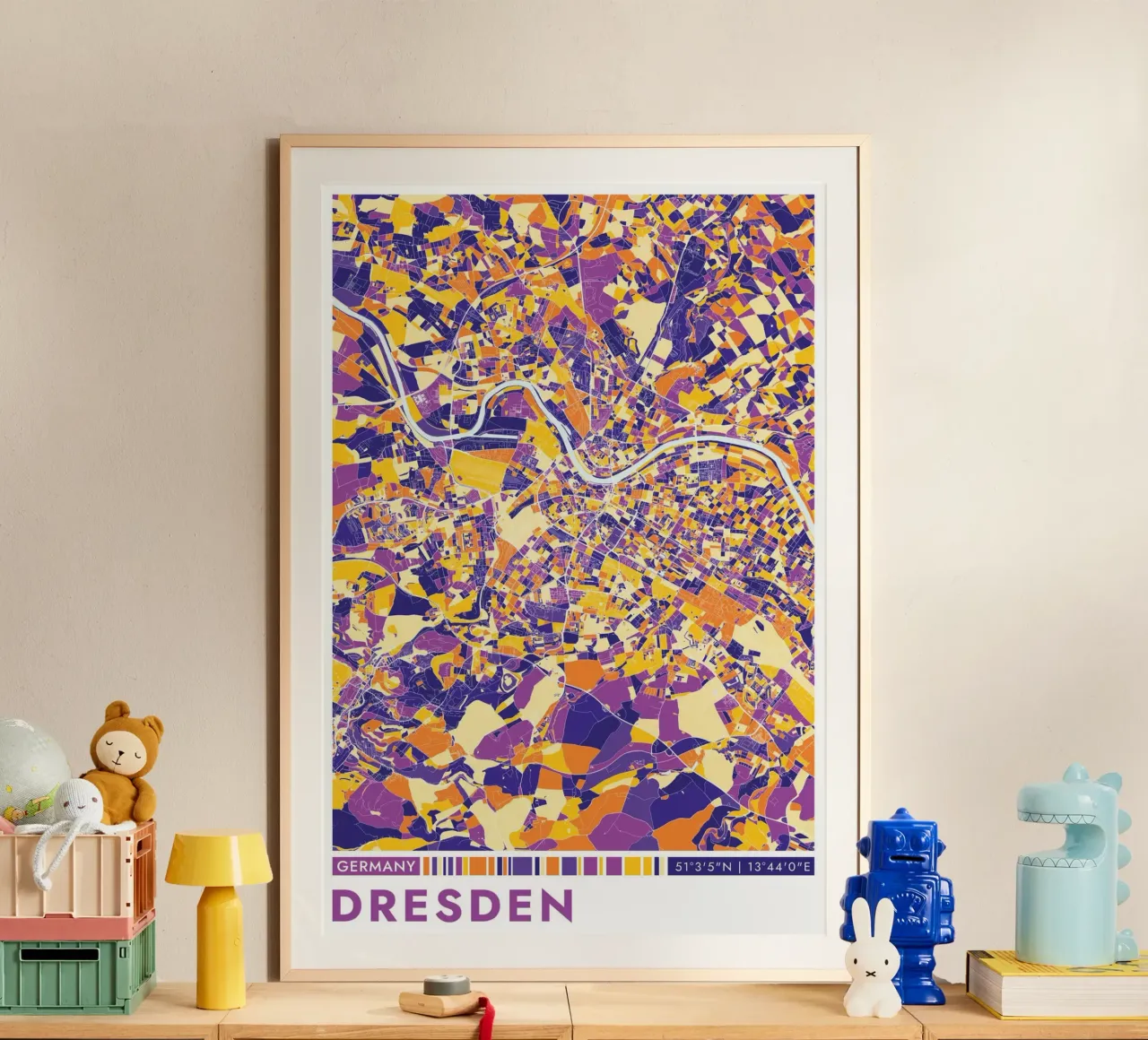 Poster di Dresda poster da CityMapPoster