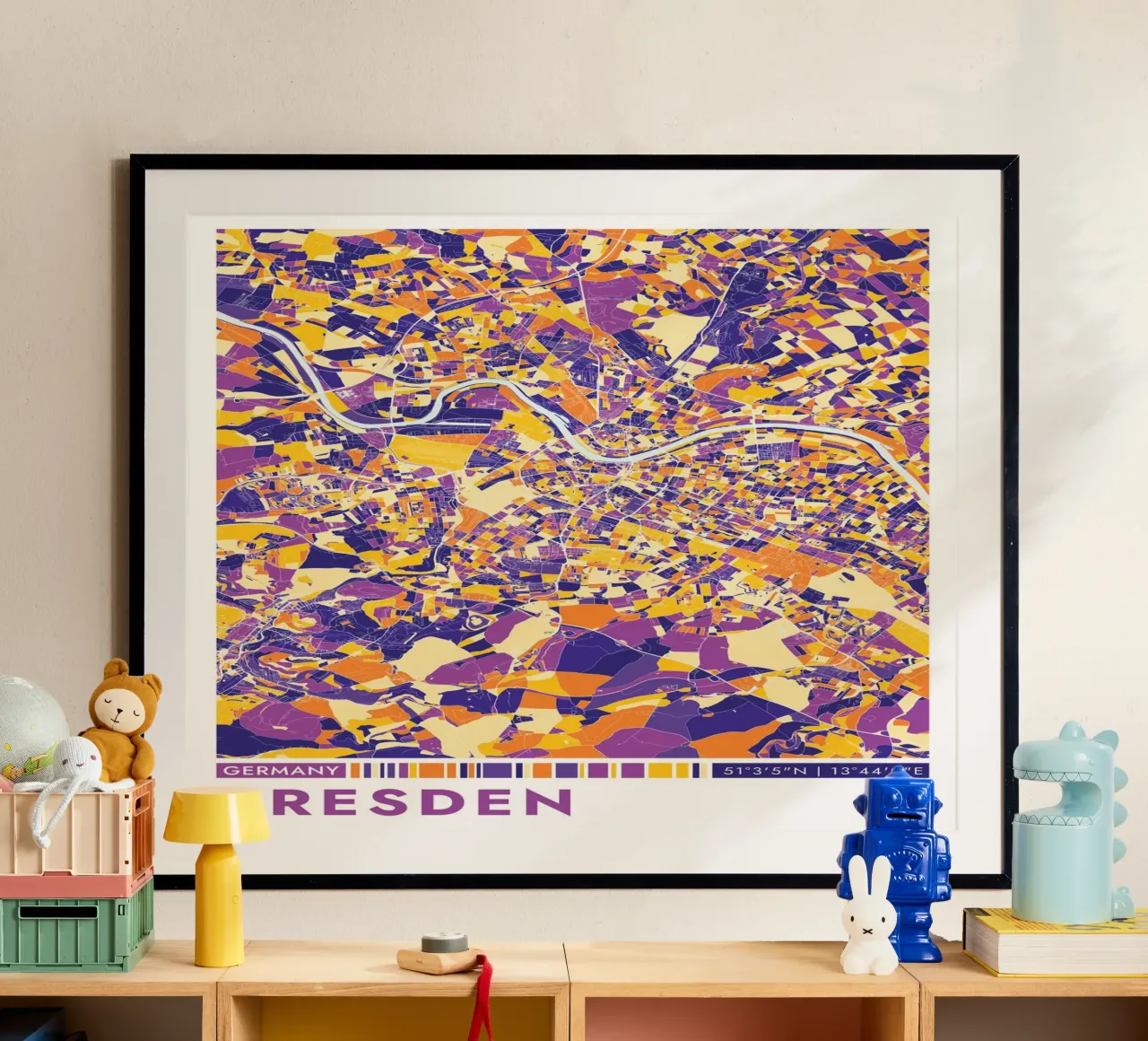 Poster di Dresda poster da CityMapPoster