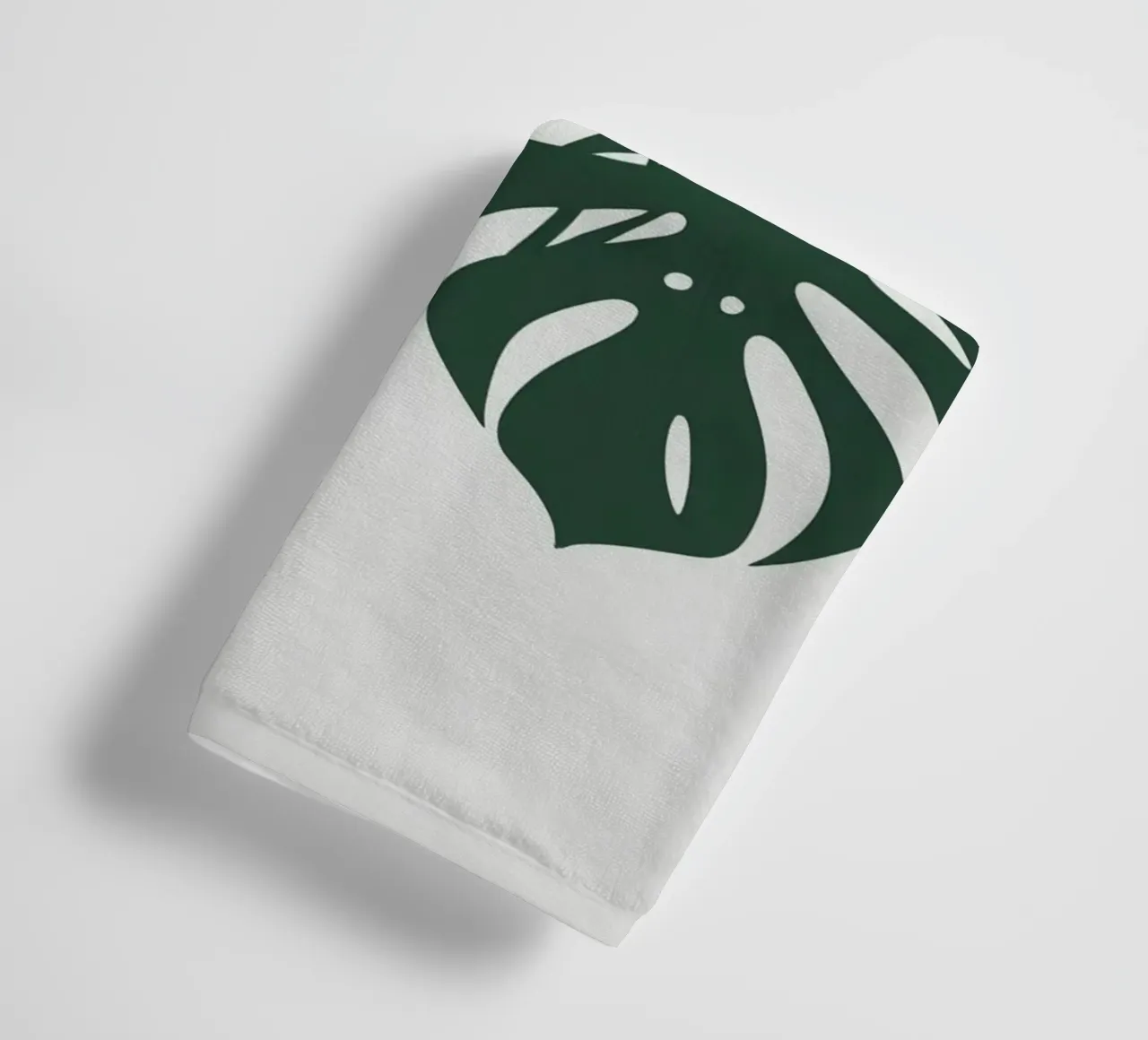 Foglia di Monstera semplice silhouette asciugamano da bagno da Botanical Gallery