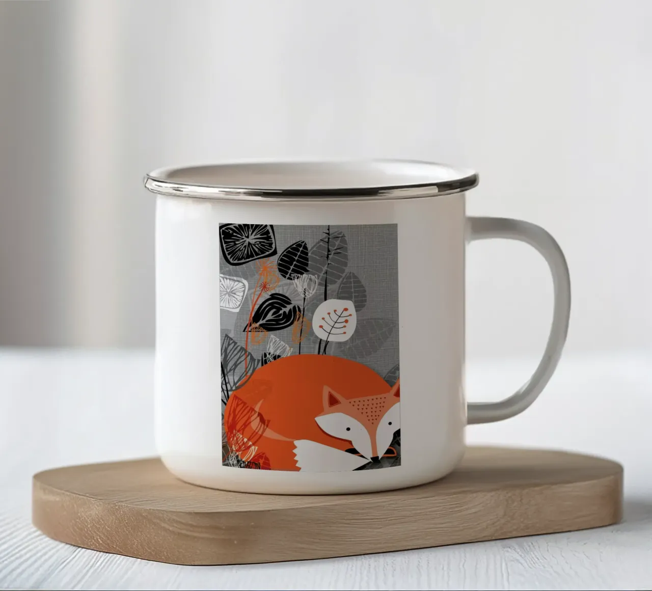 Fox tazza in smalto da Rocket68