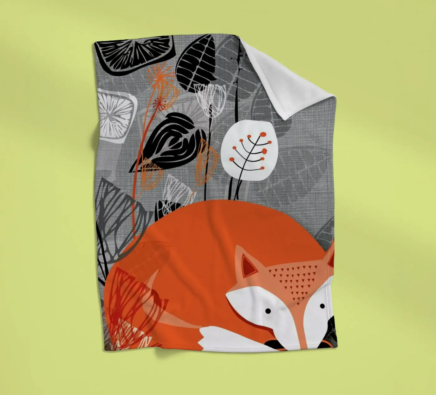 Fox fleece blanket by Rocket68