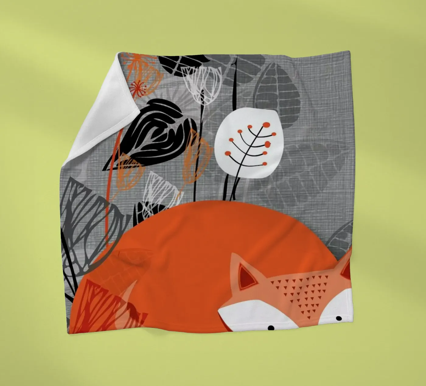 Fox fleece blanket by Rocket68