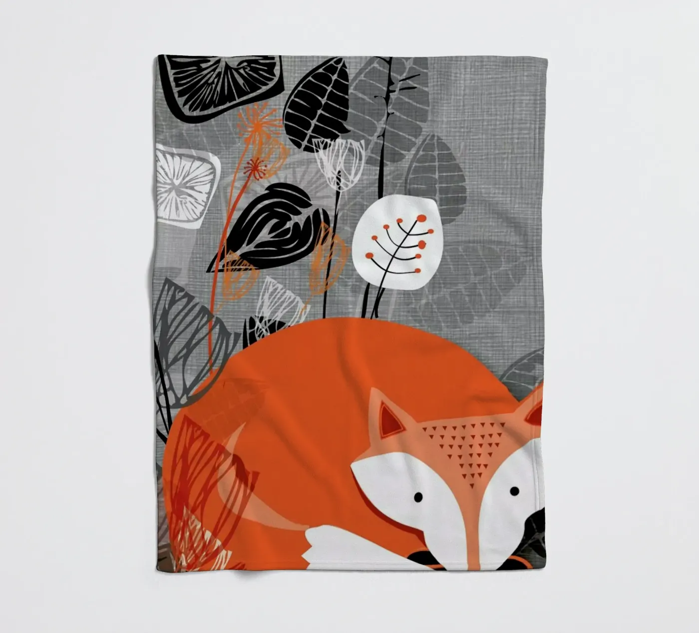 Fox fleece blanket by Rocket68