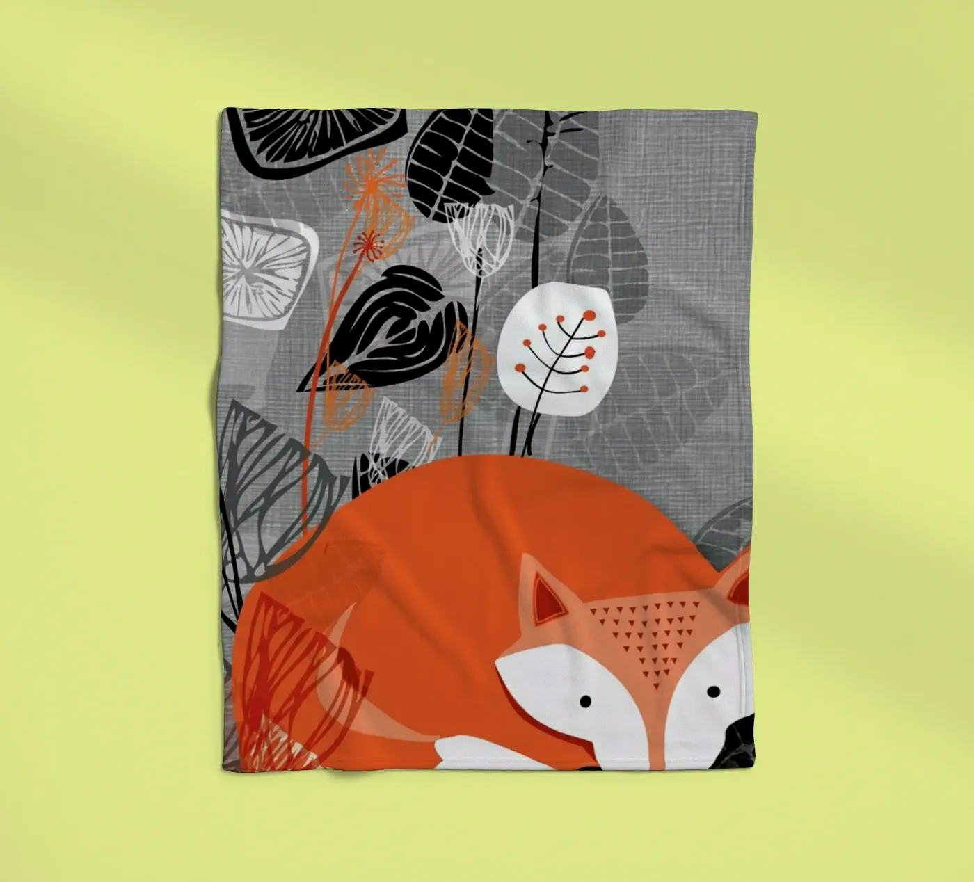 Fox fleece blanket by Rocket68