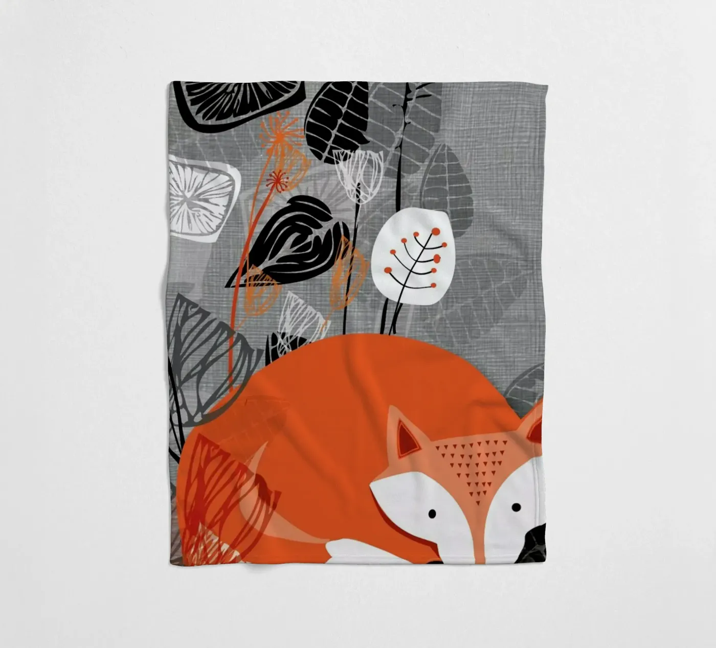 Fox fleece blanket by Rocket68