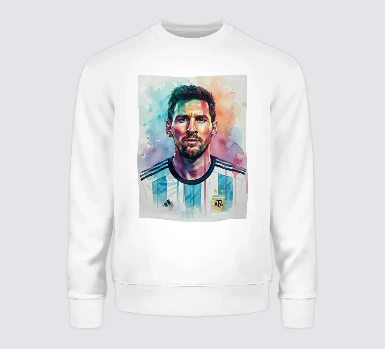 Lionel Messi acquerello #1 felpa da Kalis