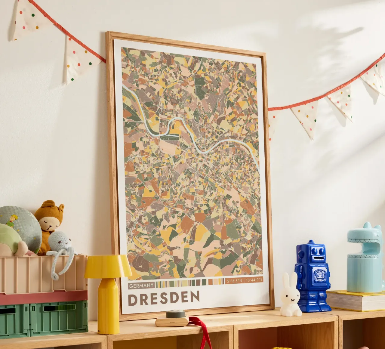 Città di Dresda plexiglass da CityMapPoster