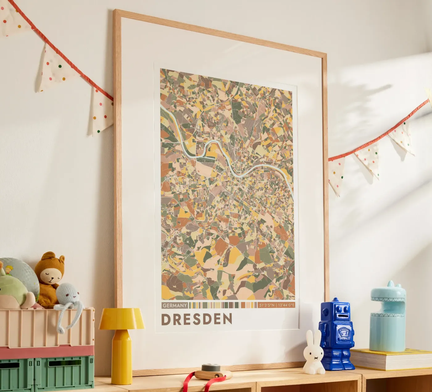 Città di Dresda poster da CityMapPoster