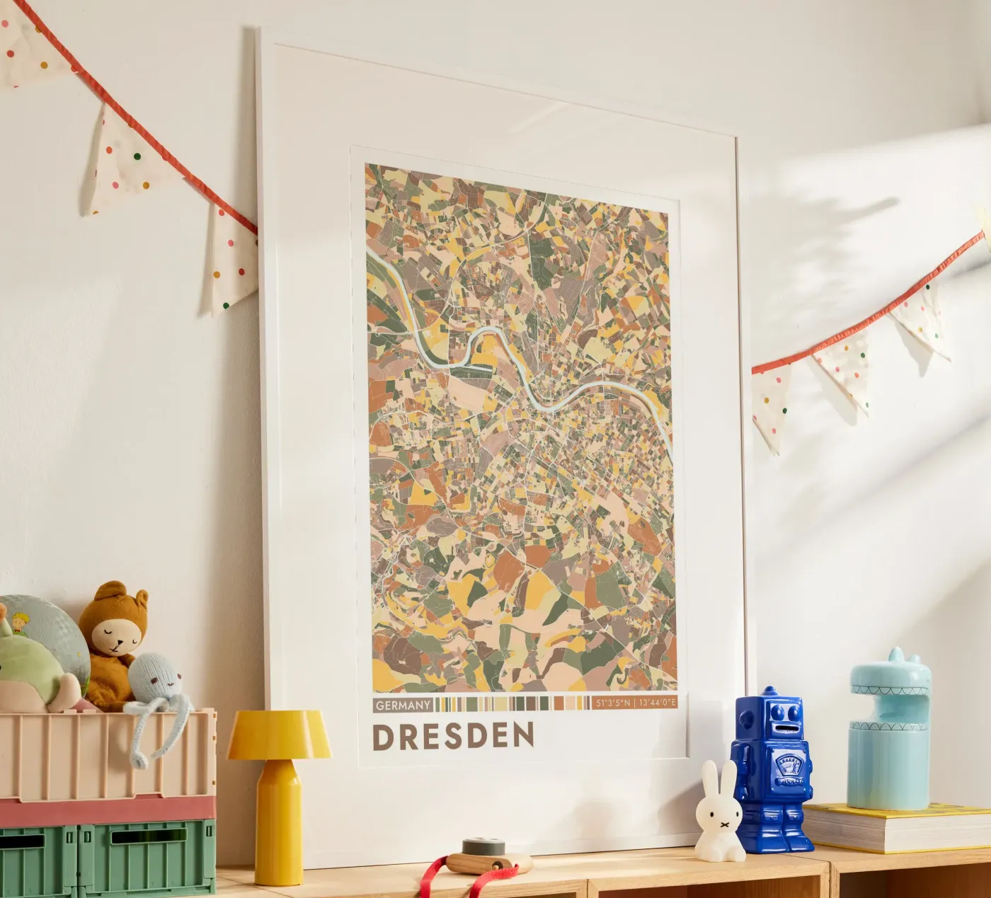 Città di Dresda poster da CityMapPoster