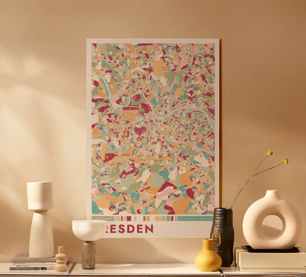 Città Dresda plexiglass da CityMapPoster